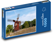 Wiatrak - przyroda, las Puzzle 1000 elementów - 60x46 cm