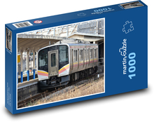 Nádraží - vlak, Japonsko Puzzle 1000 dílků - 60 x 46 cm