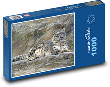 Leopard - irbis, dravec Puzzle 1000 dílků - 60 x 46 cm