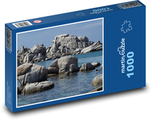 Korzické pobrežie - Stredozemné more Puzzle 1000 dielikov - 60 x 46 cm