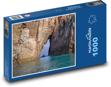 Korsika - útes, zátoka Puzzle 1000 dílků - 60 x 46 cm