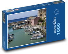 Boote - Angeln, Korsika Puzzle 1000 Teile - 60 x 46 cm