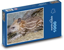 Tapír - zviera, mláďa Puzzle 1000 dielikov - 60 x 46 cm 