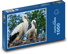 Storch - Nest, Vogel Puzzle 1000 Teile - 60 x 46 cm