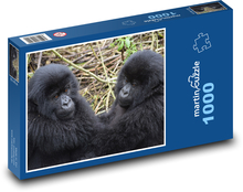 Gorilla - Jungtier, Tiere Puzzle 1000 Teile - 60 x 46 cm