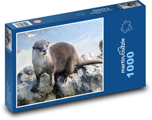 Otter - mammal, animal Puzzle 1000 pieces - 60 x 46 cm 