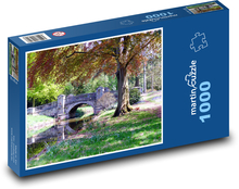 Park - most, príroda Puzzle 1000 dielikov - 60 x 46 cm 