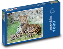 Levhart - šelma, kočka Puzzle 1000 dílků - 60 x 46 cm