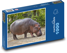 Hroch - zviera, Afrika Puzzle 1000 dielikov - 60 x 46 cm