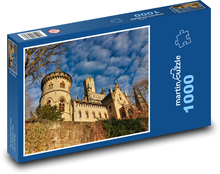 Hrad s věžemi - pevnost, zeď  Puzzle 1000 dílků - 60 x 46 cm