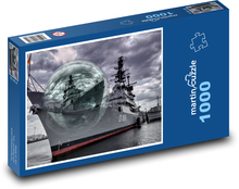 Seeschiff - Meer, Blase Puzzle 1000 Teile - 60 x 46 cm