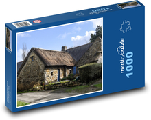 Starý dom - mesto, Bretónsko Puzzle 1000 dielikov - 60 x 46 cm 