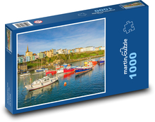 Přístav - pobřeží, lodě Puzzle 1000 dílků - 60 x 46 cm