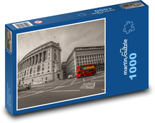 Londýn - budova, doprava Puzzle 1000 dílků - 60 x 46 cm