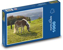 Braunes Pferd - Weiden Puzzle 1000 Teile - 60 x 46 cm
