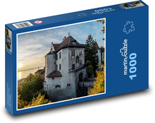 Bodamské Jazero - Hrad Meersburg Puzzle 1000 dielikov - 60 x 46 cm 