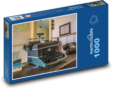 Starý psací stroj - kancelář Puzzle 1000 dílků - 60 x 46 cm