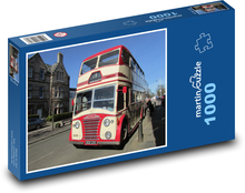Starý autobus - doprava Puzzle 1000 dílků - 60 x 46 cm