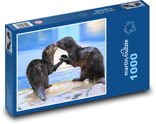 Nordamerikanische Flussotter Puzzle 1000 Teile - 60 x 46 cm