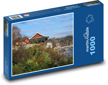 Korea - perła, dom, park Puzzle 1000 elementów - 60x46 cm