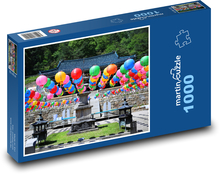 Kórea - chrám, slávnosť Puzzle 1000 dielikov - 60 x 46 cm 