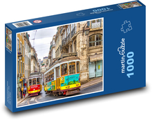 Portugalsko - Lisabon, tramvaje Puzzle 1000 dílků - 60 x 46 cm