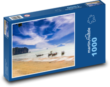 Thajsko - zátoka, lode Puzzle 1000 dielikov - 60 x 46 cm 