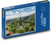 Krajina - kostolná veža Puzzle 1000 dielikov - 60 x 46 cm