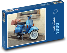Klassischer blauer Roller Puzzle 1000 Teile - 60 x 46 cm