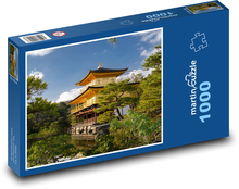 Japonsko - Kjóto, Zlatý pavilon Puzzle 1000 dílků - 60 x 46 cm