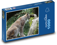 Rys - divoká mačka, zviera Puzzle 1000 dielikov - 60 x 46 cm 