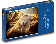 Ještěrka - plaz, zvíře Puzzle 1000 dílků - 60 x 46 cm