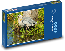 Silberreiher - Wasservogel, Tier Puzzle 1000 Teile - 60 x 46 cm