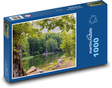Krajobraz - dolina, przyroda Puzzle 1000 elementów - 60x46 cm