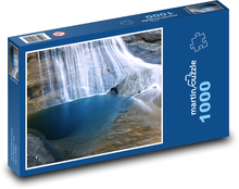 Vodopády - řeka, skály Puzzle 1000 dílků - 60 x 46 cm