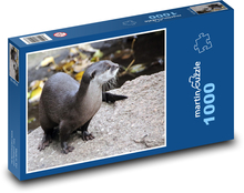 Otter - Tier, Säugetier Puzzle 1000 Teile - 60 x 46 cm
