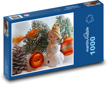 Christmas - snowman, decoration Puzzle 1000 pieces - 60 x 46 cm 