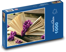 Book - read, lilac Puzzle 1000 pieces - 60 x 46 cm 