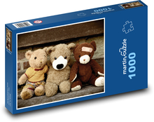 Plyšový medvídek - hračka, přátelé Puzzle 1000 dílků - 60 x 46 cm