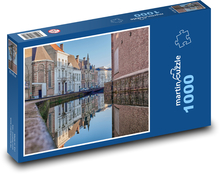 Mesto - budovy, voda Puzzle 1000 dielikov - 60 x 46 cm 
