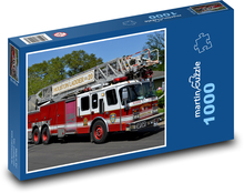 Wóz strażacki - Strażacy, Teksas Puzzle 1000 elementów - 60x46 cm
