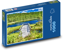 Molo - jezioro, przyroda Puzzle 1000 elementów - 60x46 cm