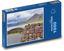 Příroda - jezero, hory Puzzle 1000 dílků - 60 x 46 cm