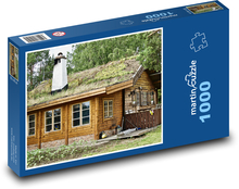 Chalupa - venkov, dům Puzzle 1000 dílků - 60 x 46 cm