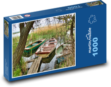 Boats - lake, nature Puzzle 1000 pieces - 60 x 46 cm 