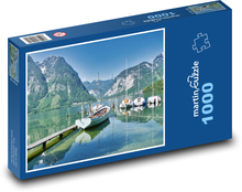 Boote - Berge, See Puzzle 1000 Teile - 60 x 46 cm