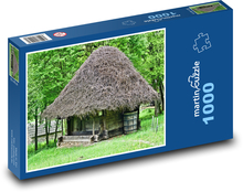 Vidiecka chata - chalupa, príroda Puzzle 1000 dielikov - 60 x 46 cm 