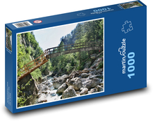 Most - řeka, příroda Puzzle 1000 dílků - 60 x 46 cm