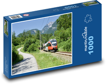 Zug - Berge, Eisenbahn Puzzle 1000 Teile - 60 x 46 cm