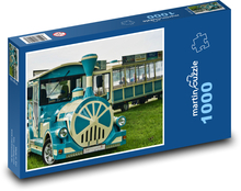 Pociąg wycieczkowy - jazda konna, rozrywka Puzzle 1000 elementów - 60x46 cm